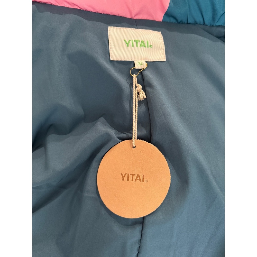 YITAI XL Oversized Puffer Jacket Color Block Quilted High Collar Padded Coat‎ - Picture 6 of 8